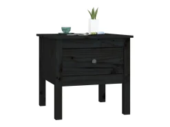 Mesa De Centro* Mesa de centro 50x50x49 cm pinho maciço PT704139 Preto
