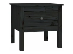Mesa De Centro* Mesa de centro 50x50x49 cm pinho maciço PT704139 Preto