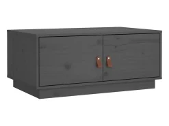 Mesa De Centro* Mesa de centro 80x50x35 cm pinho maciço cinza PT110050 Cinzento