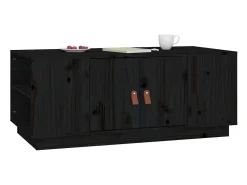Mesa De Centro* Mesa de centro 100x50x41 cm pinho maciço PT234631 Preto