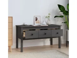 Mesa De Centro| Mesa de centro 102x49x55 cm pinho maciço cinza PT835329 Cinzento