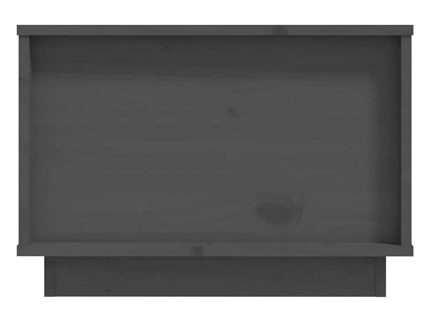 Mesa De Centro*vidaxl Mesa de centro 60x50x35 cm pinho maciço cinza Cinzento