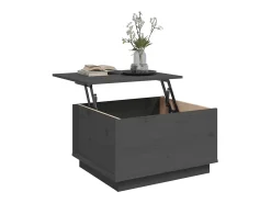 Mesa De Centro*vidaxl Mesa de centro 60x50x35 cm pinho maciço cinza Cinzento