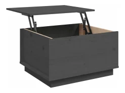 Mesa De Centro*vidaxl Mesa de centro 60x50x35 cm pinho maciço cinza Cinzento