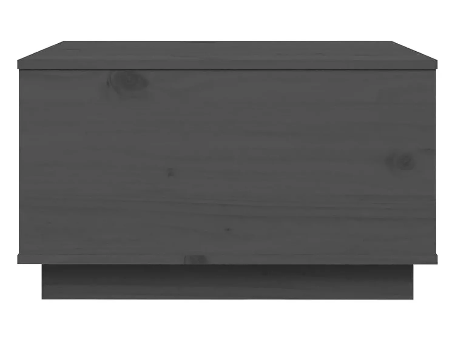 Mesa De Centro*vidaxl Mesa de centro 60x50x35 cm pinho maciço cinza Cinzento