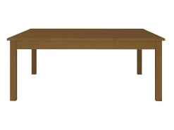 Discount Mesa de centro 100x100x40 cm pinho maciço mel PT327959 Castanho