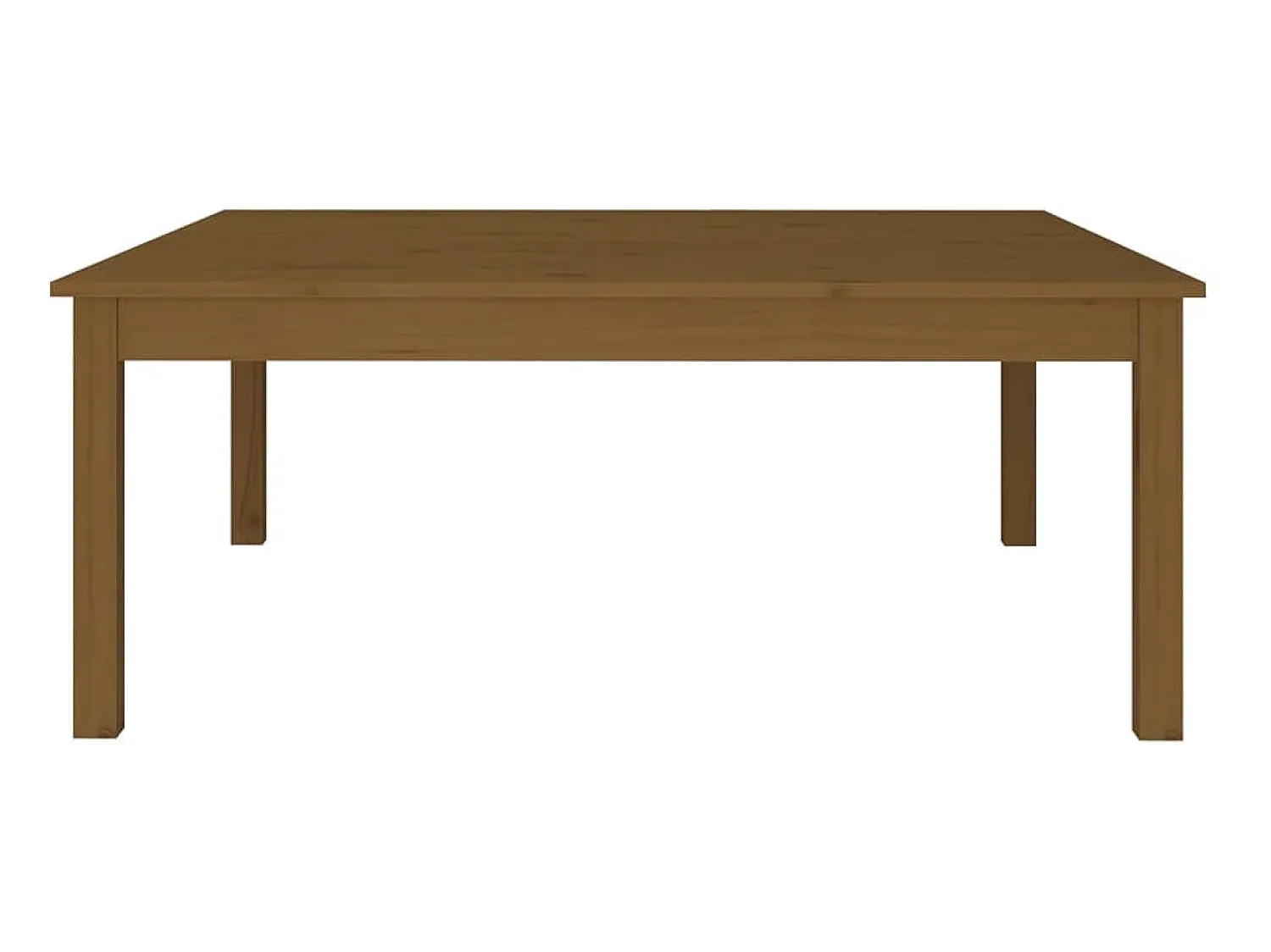 Discount Mesa de centro 100x100x40 cm pinho maciço mel PT327959 Castanho