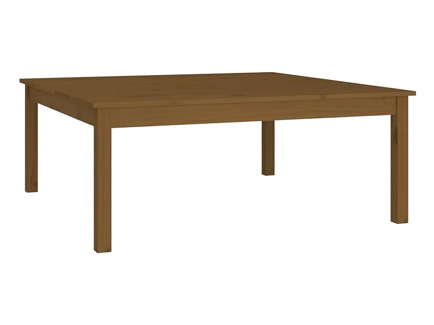 Discount Mesa de centro 100x100x40 cm pinho maciço mel PT327959 Castanho