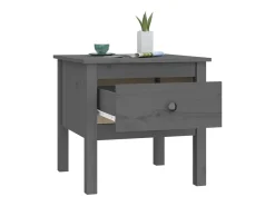 Mesa de centro 50x50x49 cm pinho Cinza PT262596^ Mesa De Centro