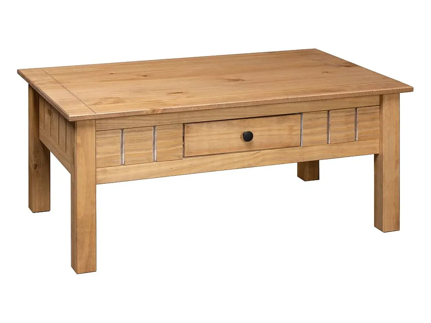 Mesa De Centro* Mesa de centro 100x60x45 cm pinho maciço Panama PT144814 Castanho