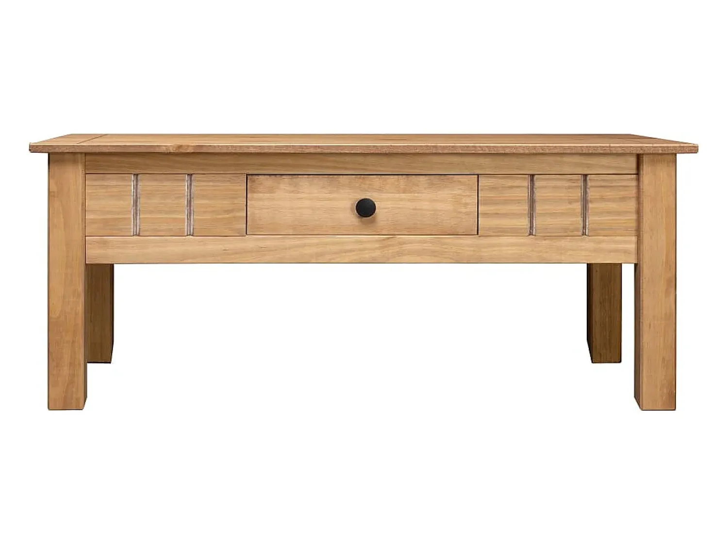 Mesa De Centro* Mesa de centro 100x60x45 cm pinho maciço Panama PT144814 Castanho