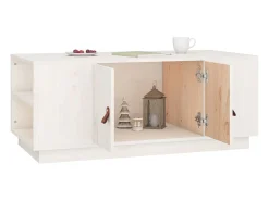 Mesa de centro 100x50x41 cm pinho maciço PT369494^ Mesa De Centro