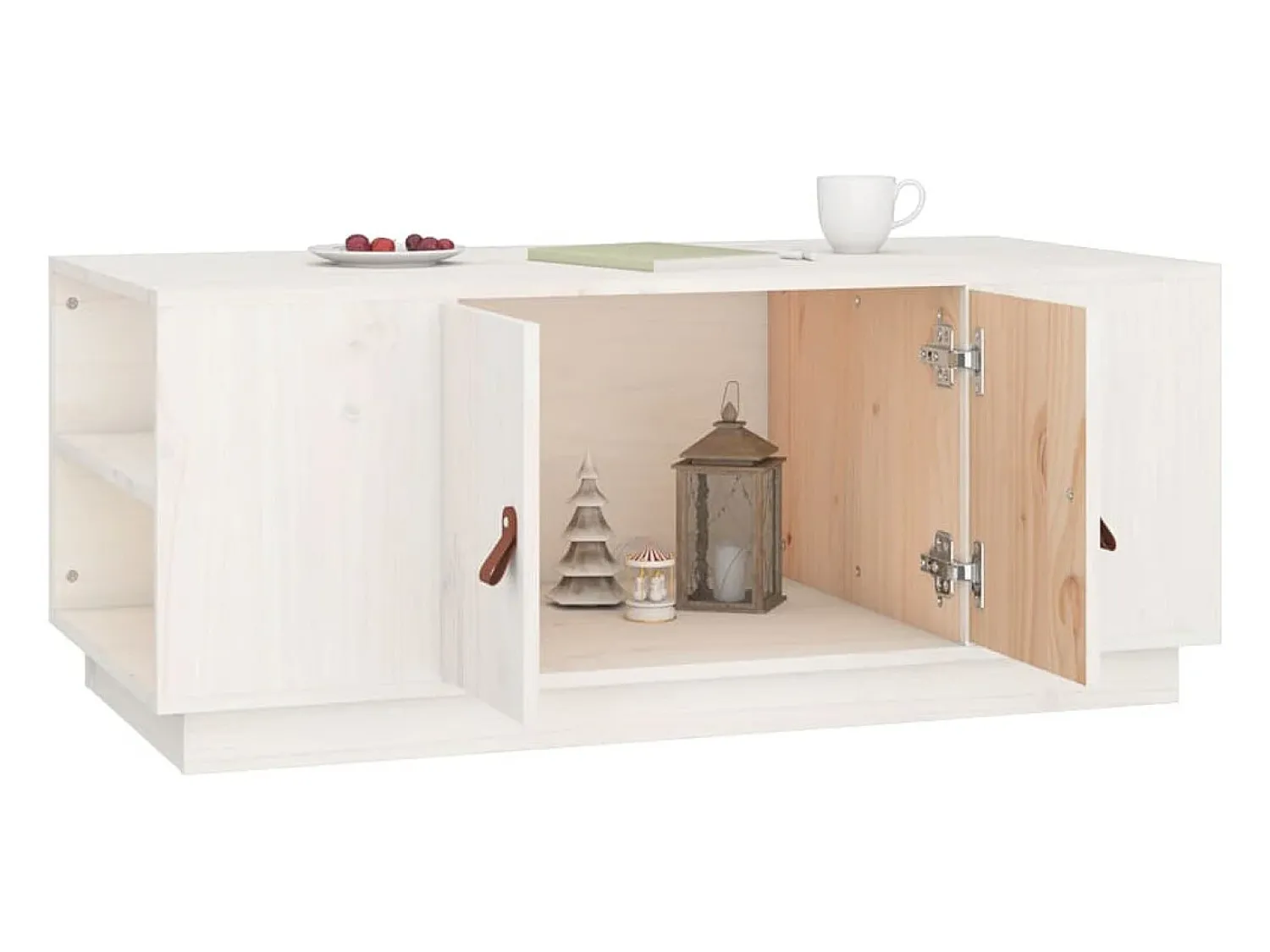 Mesa De Centro*vidaxl Mesa de centro 100x50x41 cm pinho maciço Branco