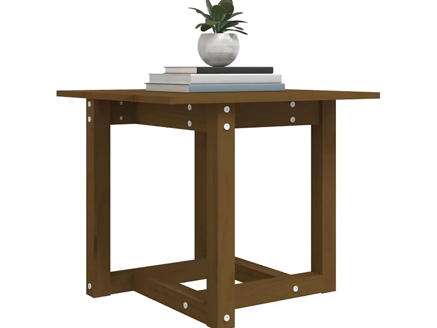 Best Mesa de centro 50x50x45 cm pinho maciço mel PT712110 Castanho