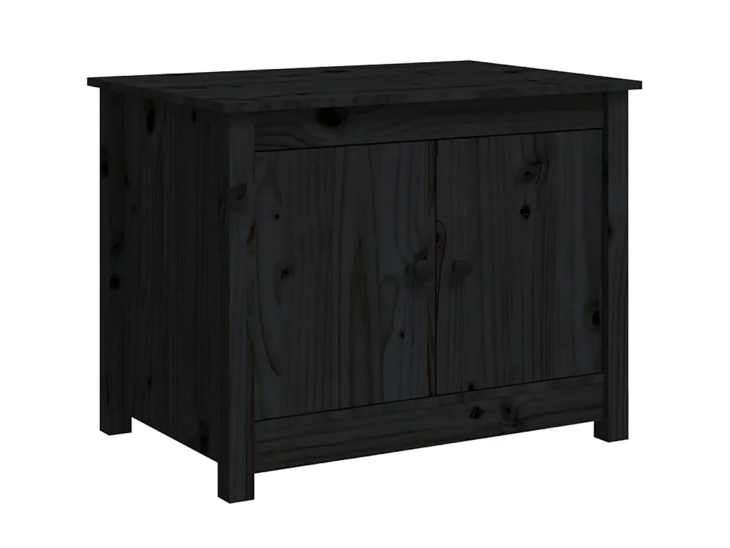 Mesa De Centro* Mesa de centro 71x49x55 cm pinho maciço PT569433 Preto