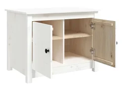 Mesa De Centro|vidaxl Mesa de centro 71x49x55 cm pinho maciço Branco