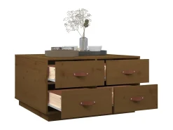 Mesa De Centro| Mesa de centro 80x80x45 cm pinho maciço mel PT831677 Castanho