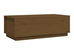 Mesa de centro 100x50x35 cm pinho maciço mel PT439239^ Mesa De Centro
