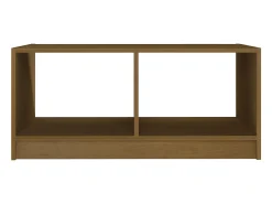 Mesa De Centro|vidaxl Mesa de centro 75x50x33,5 cm pinho maciço castanho mel Natural claro