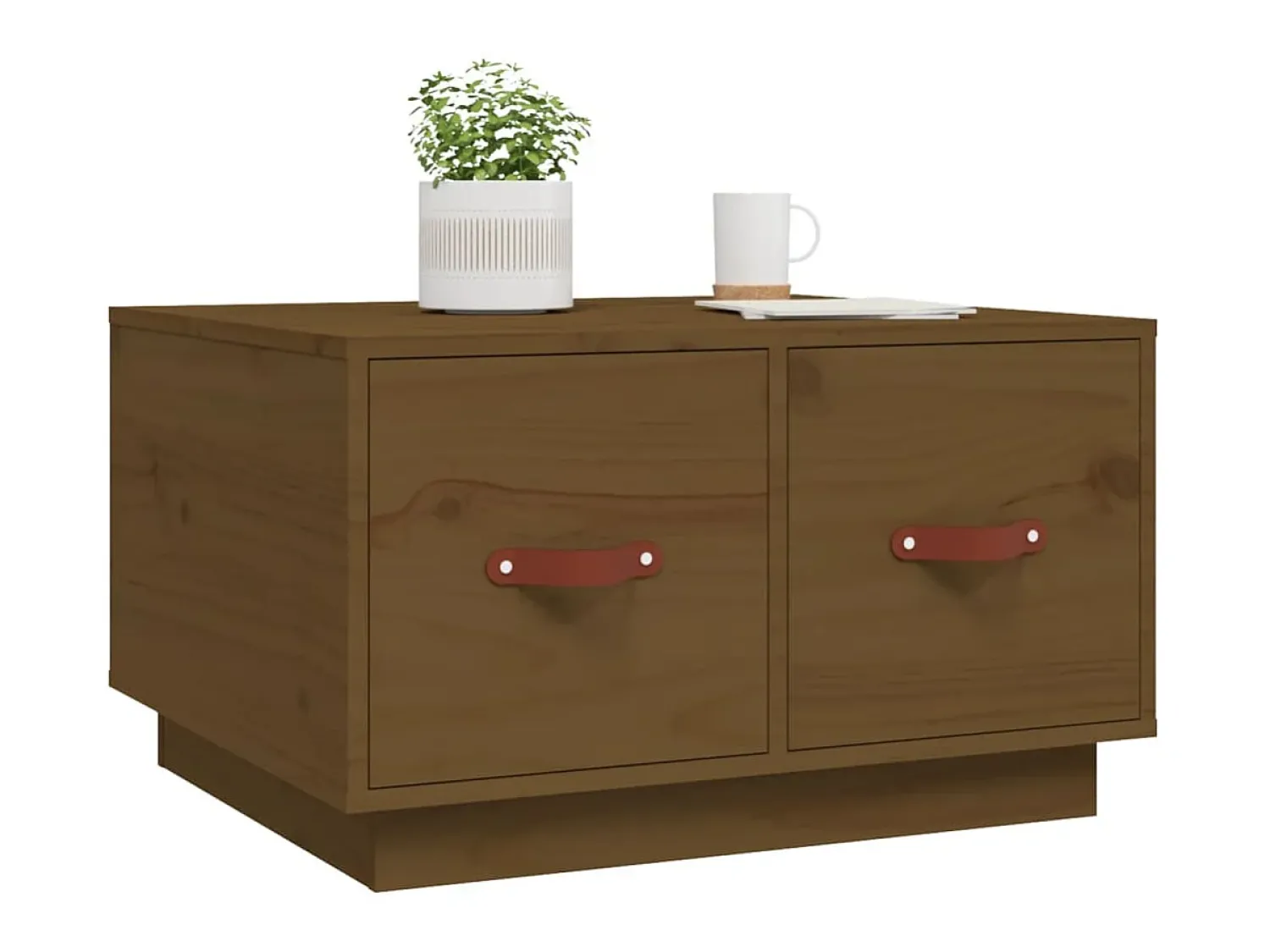 Mesa De Centro| Mesa de centro 60x53x35 cm pinho maciço mel PT554171 Castanho