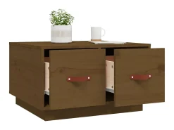 Mesa De Centro| Mesa de centro 60x53x35 cm pinho maciço mel PT554171 Castanho
