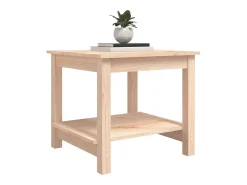 Outlet Mesa de centro 50x50x45 cm pinho maciço PT975342 Castanho