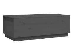 Mesa de centro 100x50x35 cm pinho maciço cinza PT346246^ Mesa De Centro