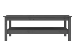 Mesa De Centro| Mesa de centro 110x50x40 cm pinho maciço cinza PT147259 Cinzento