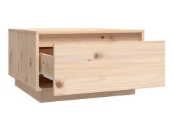 Mesa De Centro* Mesa de centro 55x56x32 cm pinho maciço PT612493 Castanho