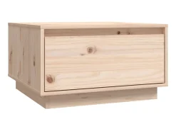 Mesa De Centro* Mesa de centro 55x56x32 cm pinho maciço PT612493 Castanho