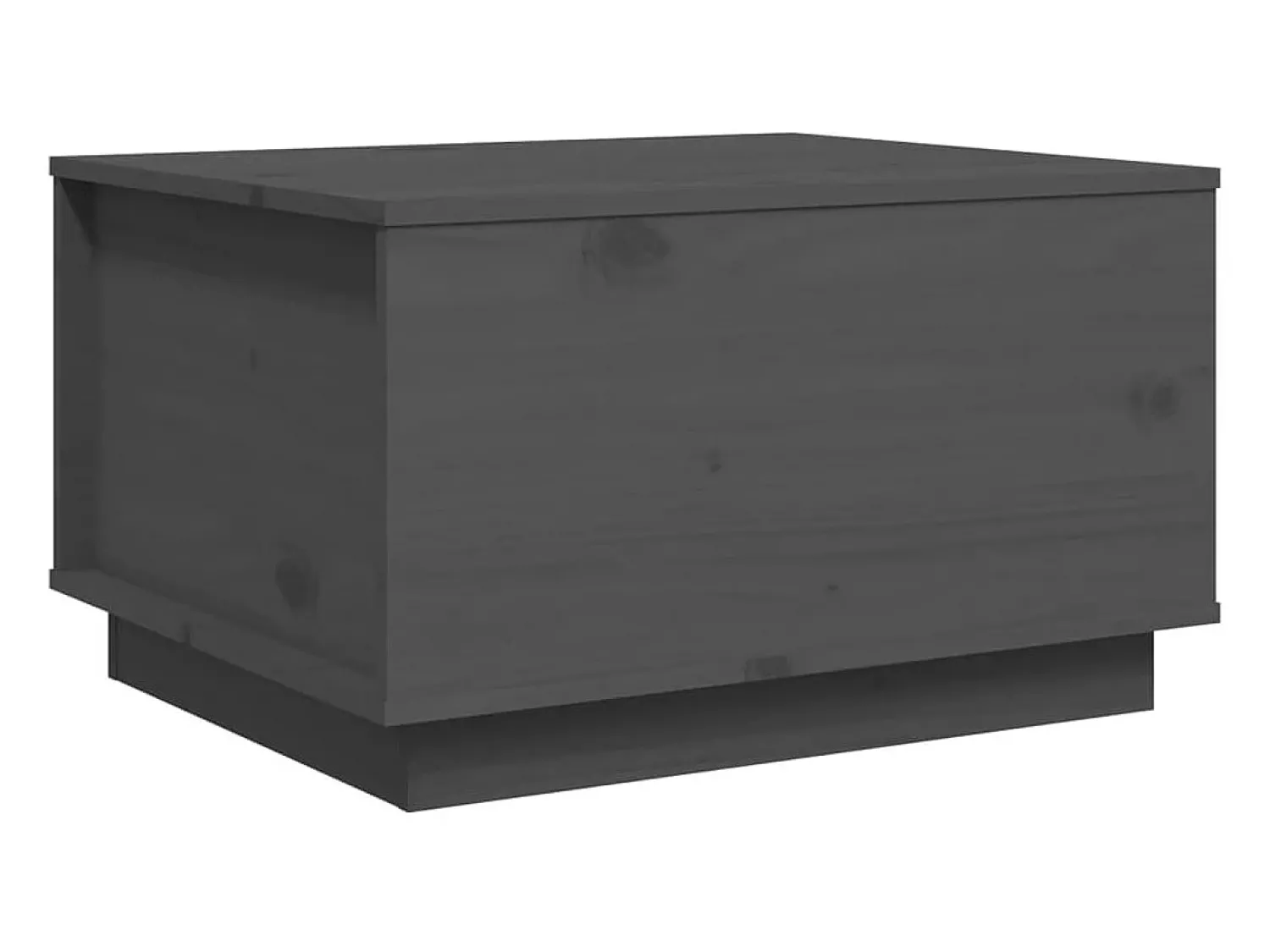 Mesa De Centro* Mesa de centro 60x50x35 cm pinho maciço cinza PT903429 Cinzento