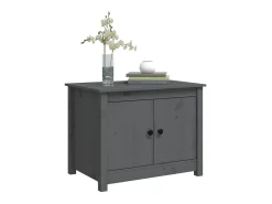 Clearance Mesa de centro 71x49x55 cm pinho maciço cinza PT983537 Cinzento