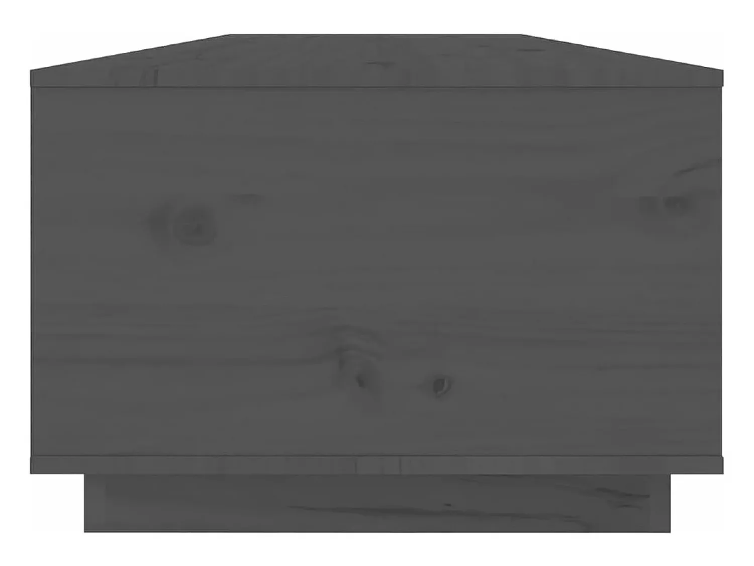 Hot vidaxl Mesa de centro 100x50x35 cm pinho maciço cinza Cinzento