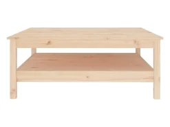 Mesa de centro 100x100x40 cm pinho maciço PT294242^ Mesa De Centro