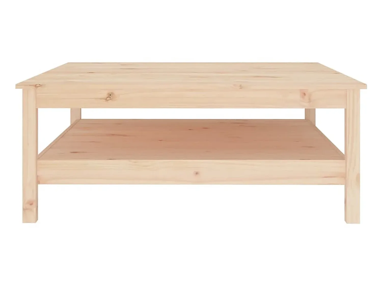 Mesa de centro 100x100x40 cm pinho maciço PT294242^ Mesa De Centro