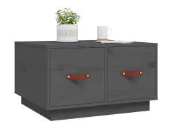 Mesa De Centro*vidaxl Mesa de centro 60x53x35 cm pinho maciço cinza Cinzento