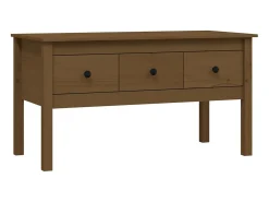 Online Mesa de centro 102x49x55 cm pinho maciço mel PT653677 Castanho
