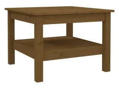 Sale vidaxl Mesa de centro 55x55x40 cm pinho maciço castanho mel Natural claro