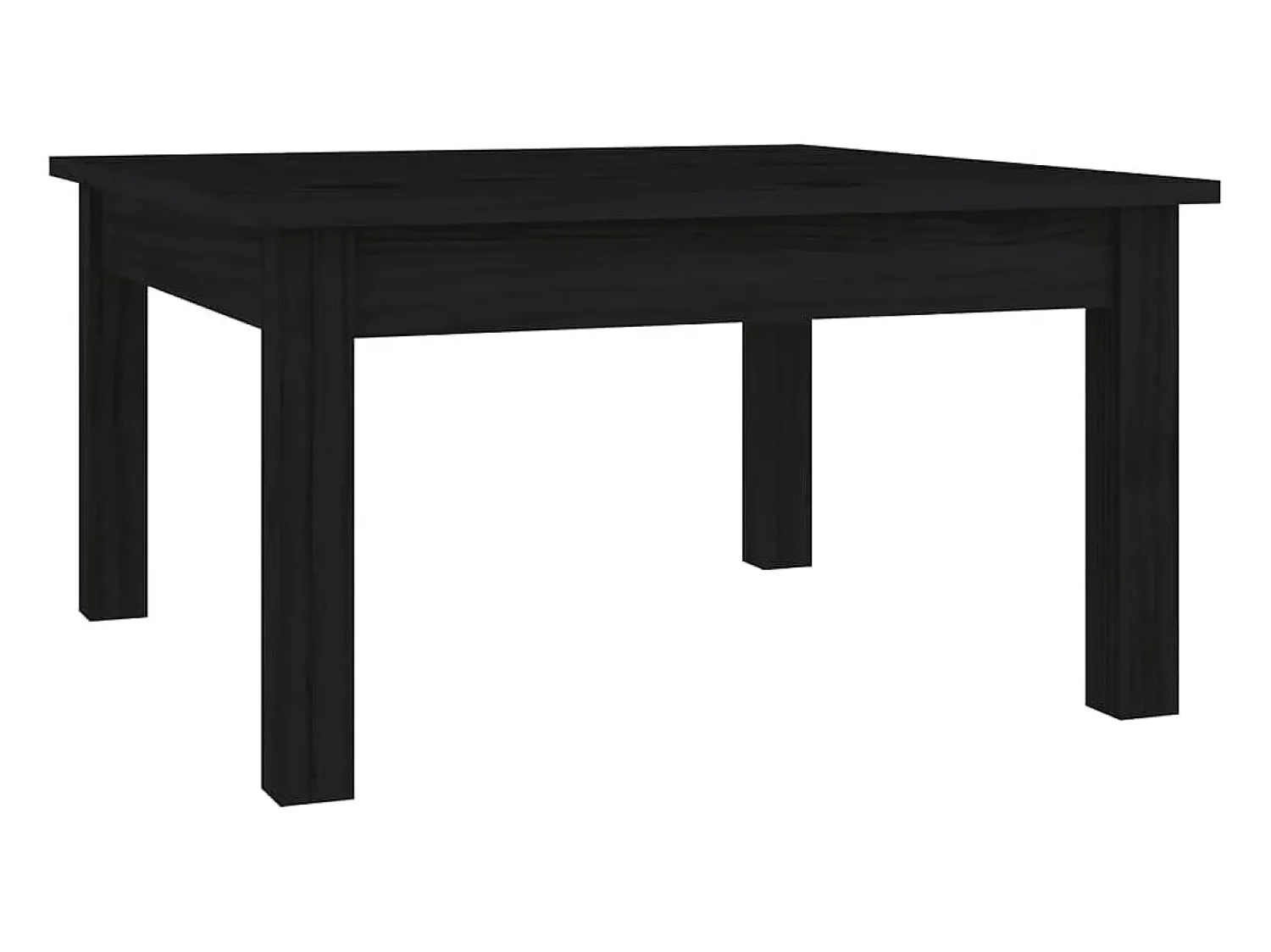 Mesa De Centro*vidaxl Mesa de centro 55x55x30 cm pinho maciço Preto