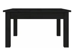 Mesa De Centro*vidaxl Mesa de centro 55x55x30 cm pinho maciço Preto