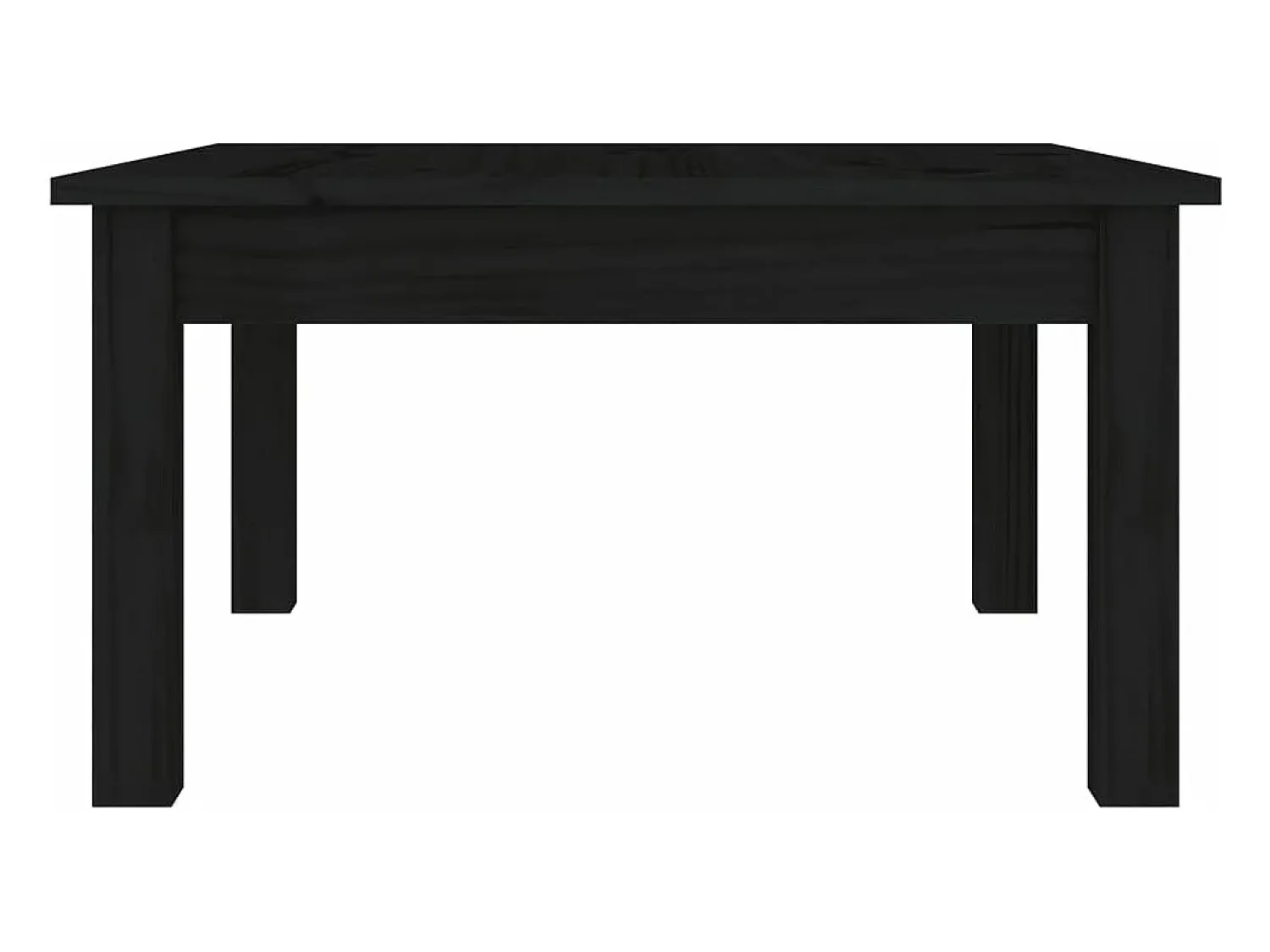 Mesa De Centro*vidaxl Mesa de centro 55x55x30 cm pinho maciço Preto