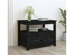 Mesa de centro 71x49x55 cm pinho maciço PT374570^ Mesa De Centro