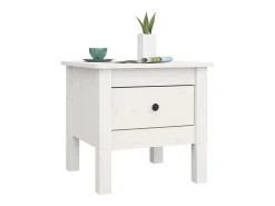 Mesa De Centro| Mesa de centro 40x40x39 cm pinho maciço PT109073 Branco