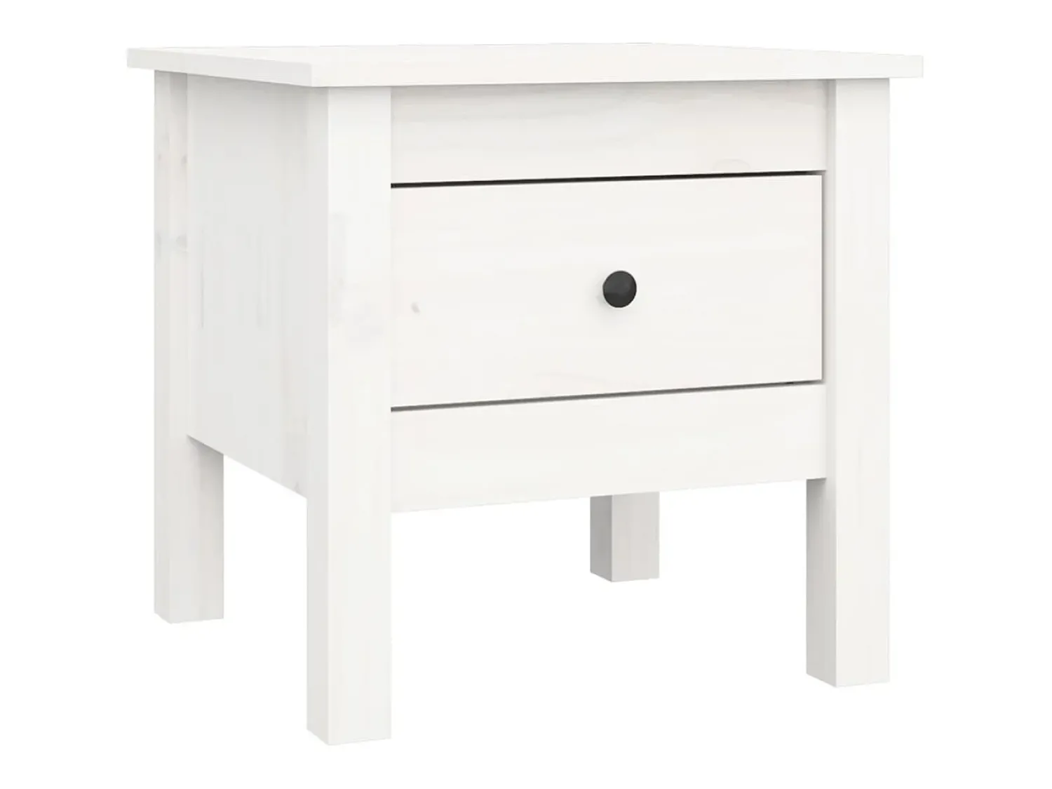 Mesa De Centro| Mesa de centro 40x40x39 cm pinho maciço PT109073 Branco