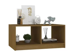 Mesa De Centro* Mesa de centro 75x50x33,5 cm pinho maciço mel PT547900 Castanho
