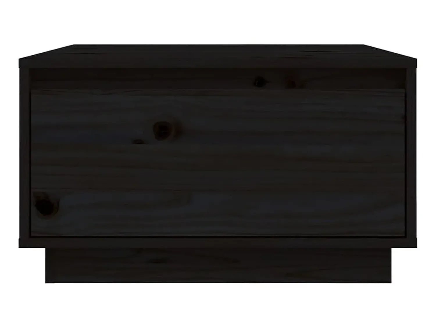 Mesa De Centro* Mesa de centro 55x56x32 cm pinho maciço PT950559 Preto