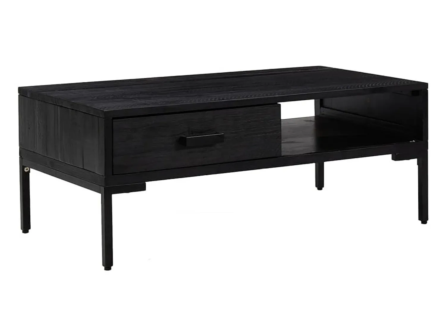 Mesa De Centro* Mesa de centro 90x50x35 cm pinho maciço PT192309 Preto