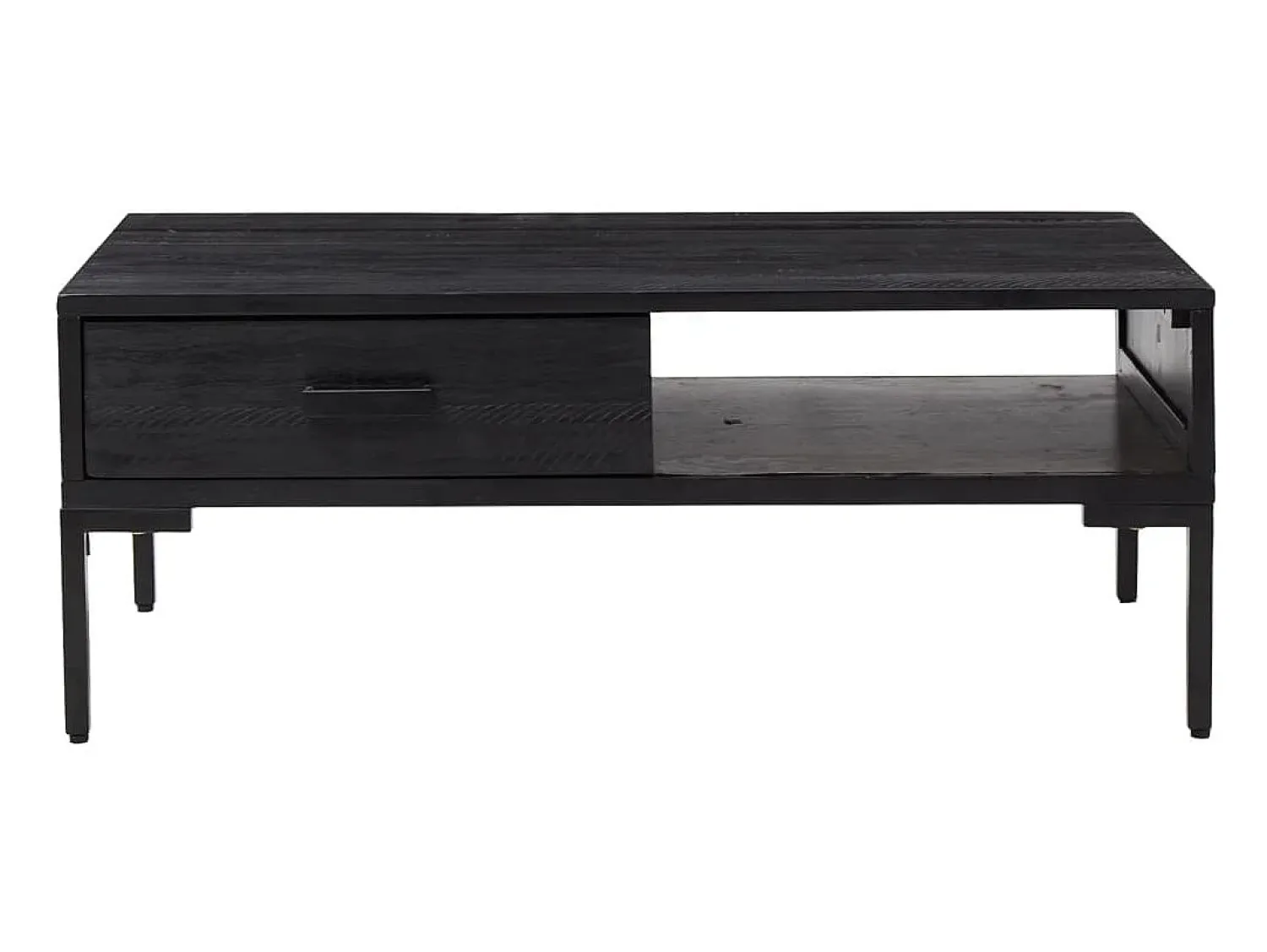 Mesa De Centro* Mesa de centro 90x50x35 cm pinho maciço PT192309 Preto