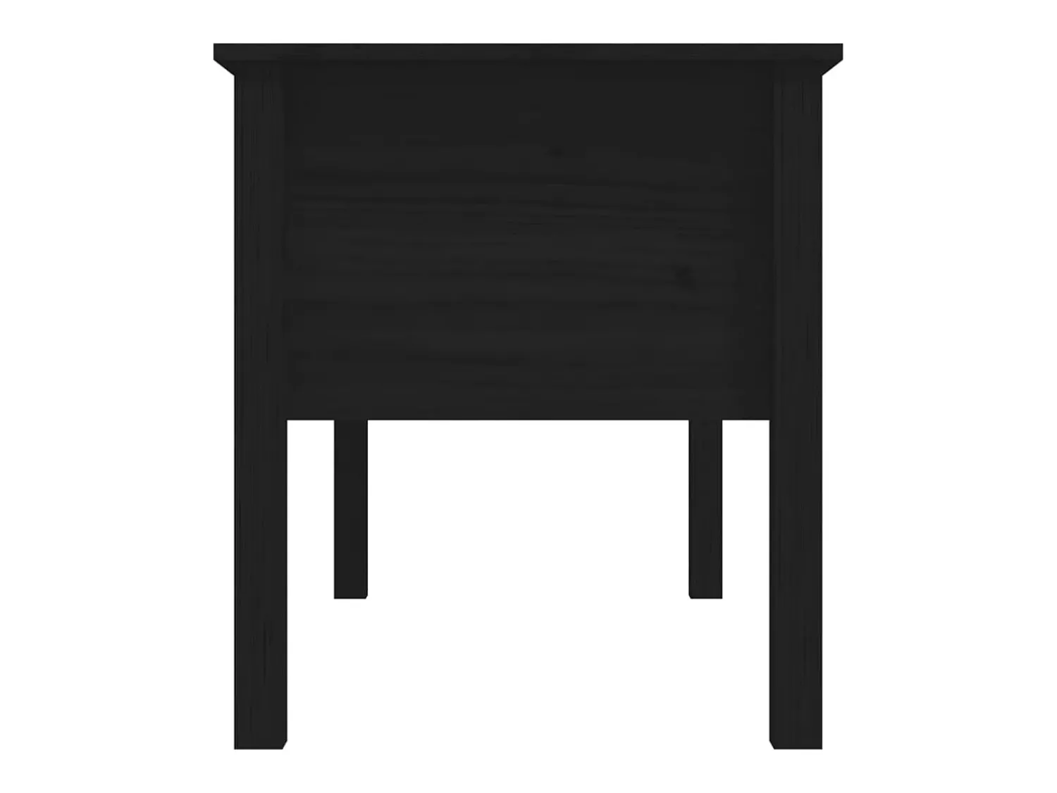 Mesa De Centro|vidaxl Mesa de centro 102x49x55 cm pinho maciço Preto