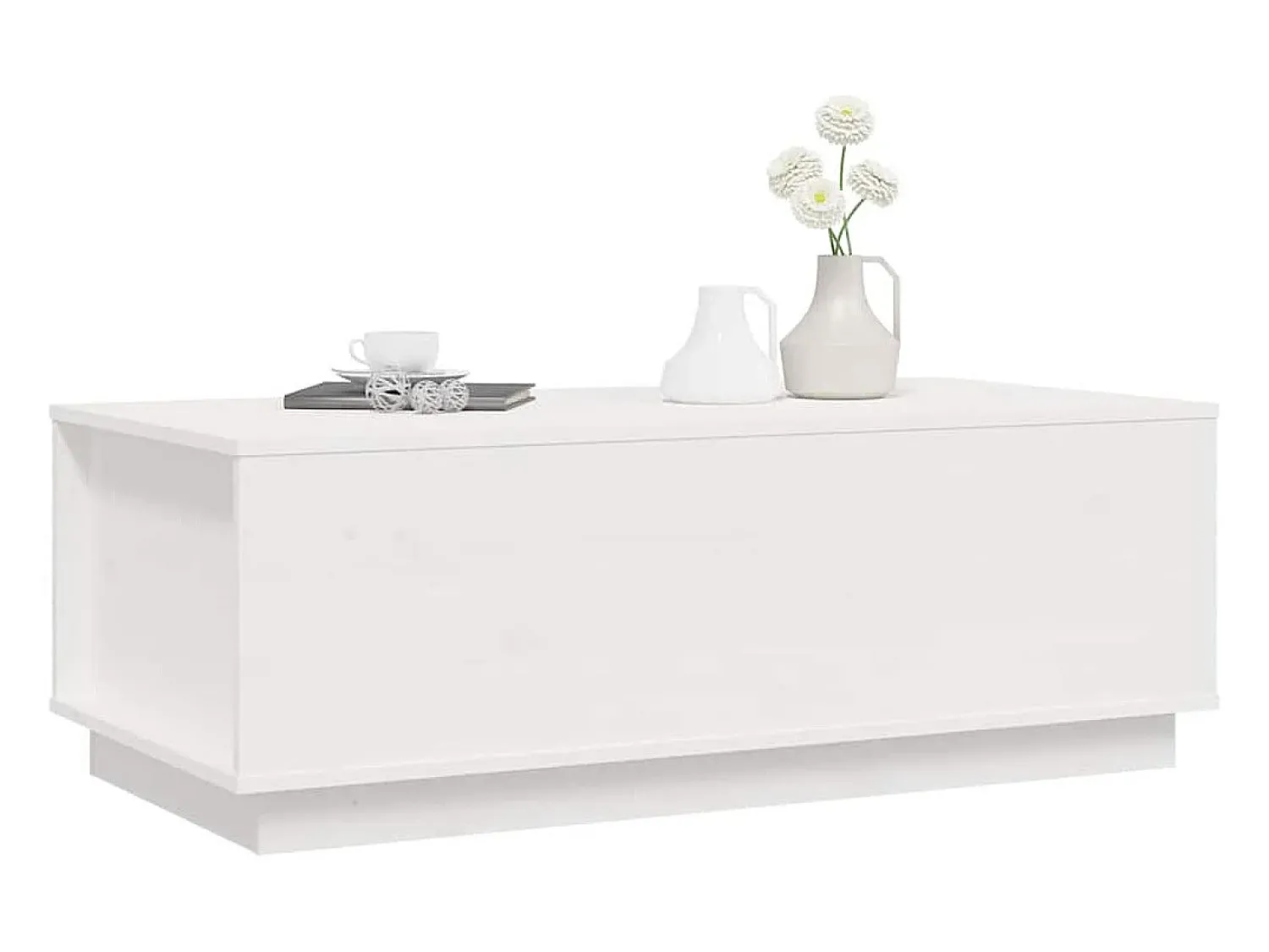 Mesa De Centro*vidaxl Mesa de centro 100x50x35 cm pinho maciço Branco